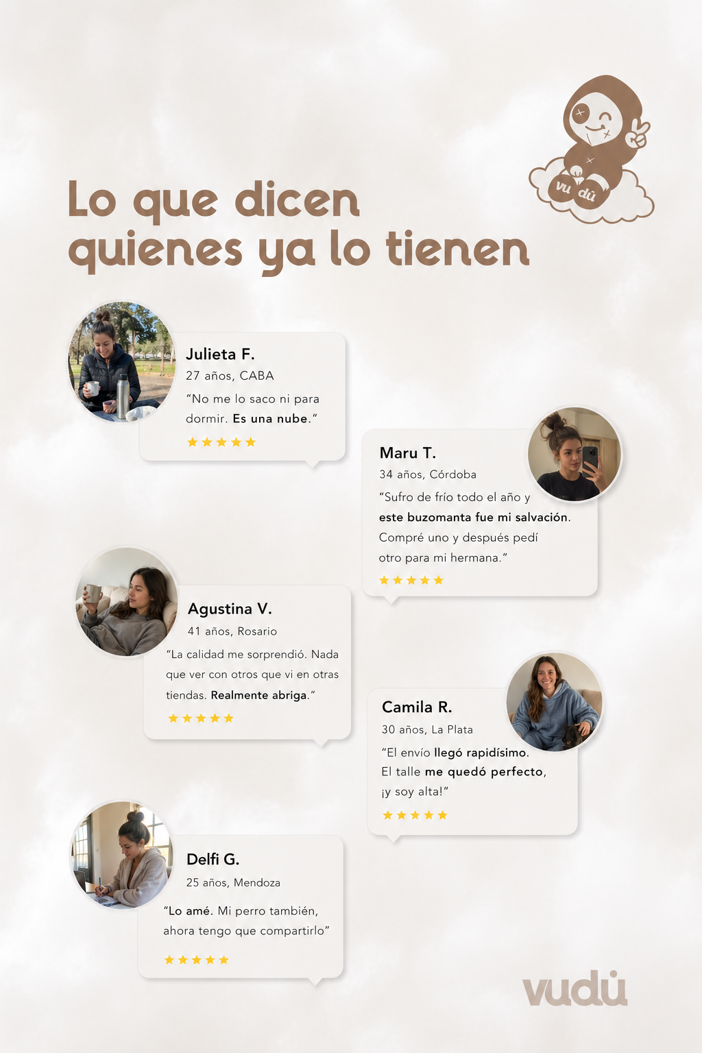 Buzo Manta Vudú colores